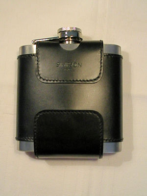 Click to enlarge a very fine 54 bore flask by Dixon & Sons, retaining all its original finish to body and gilding to the top. The body has a couple of very tiny dents